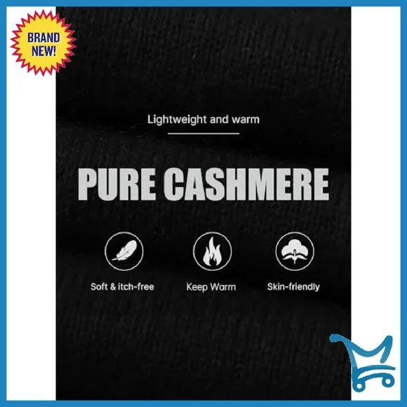 100% Pure Cashmere Cardigan Crew Neck Long Sleeve Knit Sweater